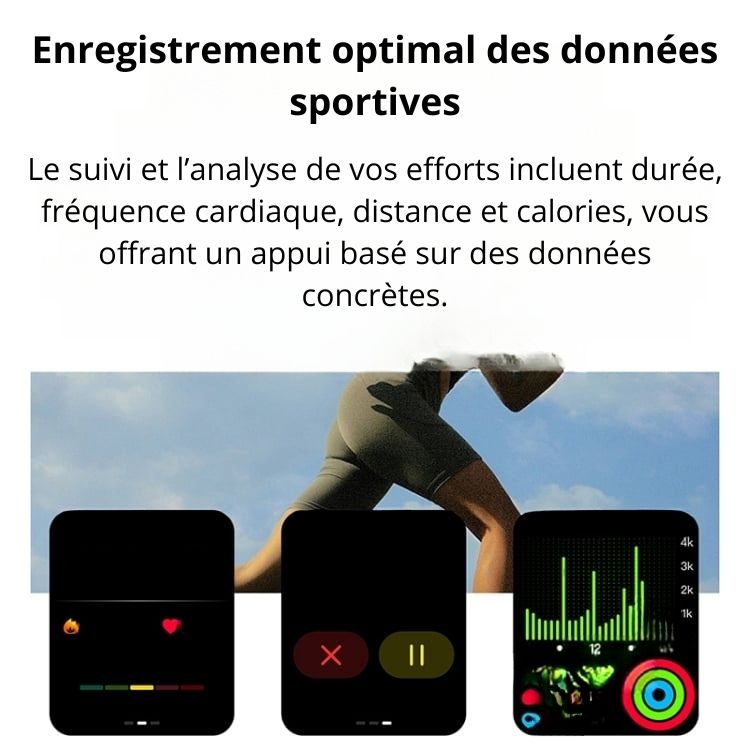 Montre intelligente étanche IP68 avec bracelet en silicone de 2,04 pouces ET585, prise en charge de la mesure de la composition sanguine/ECG