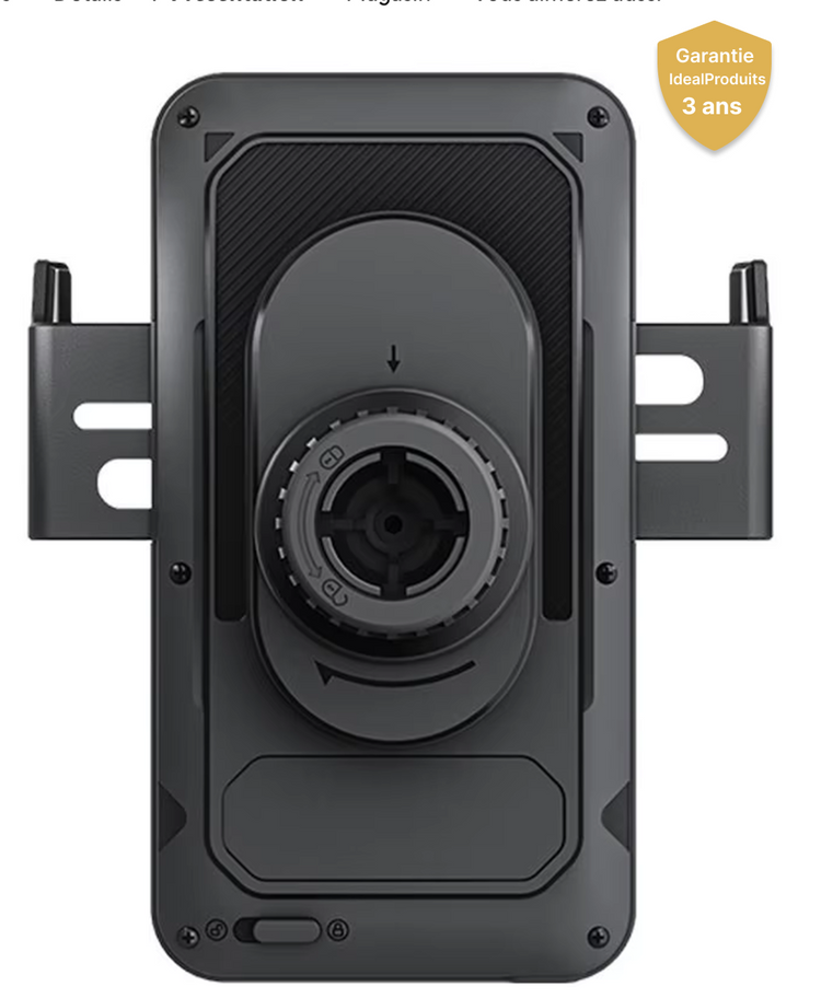 support chargeur sans fil rotation automatique