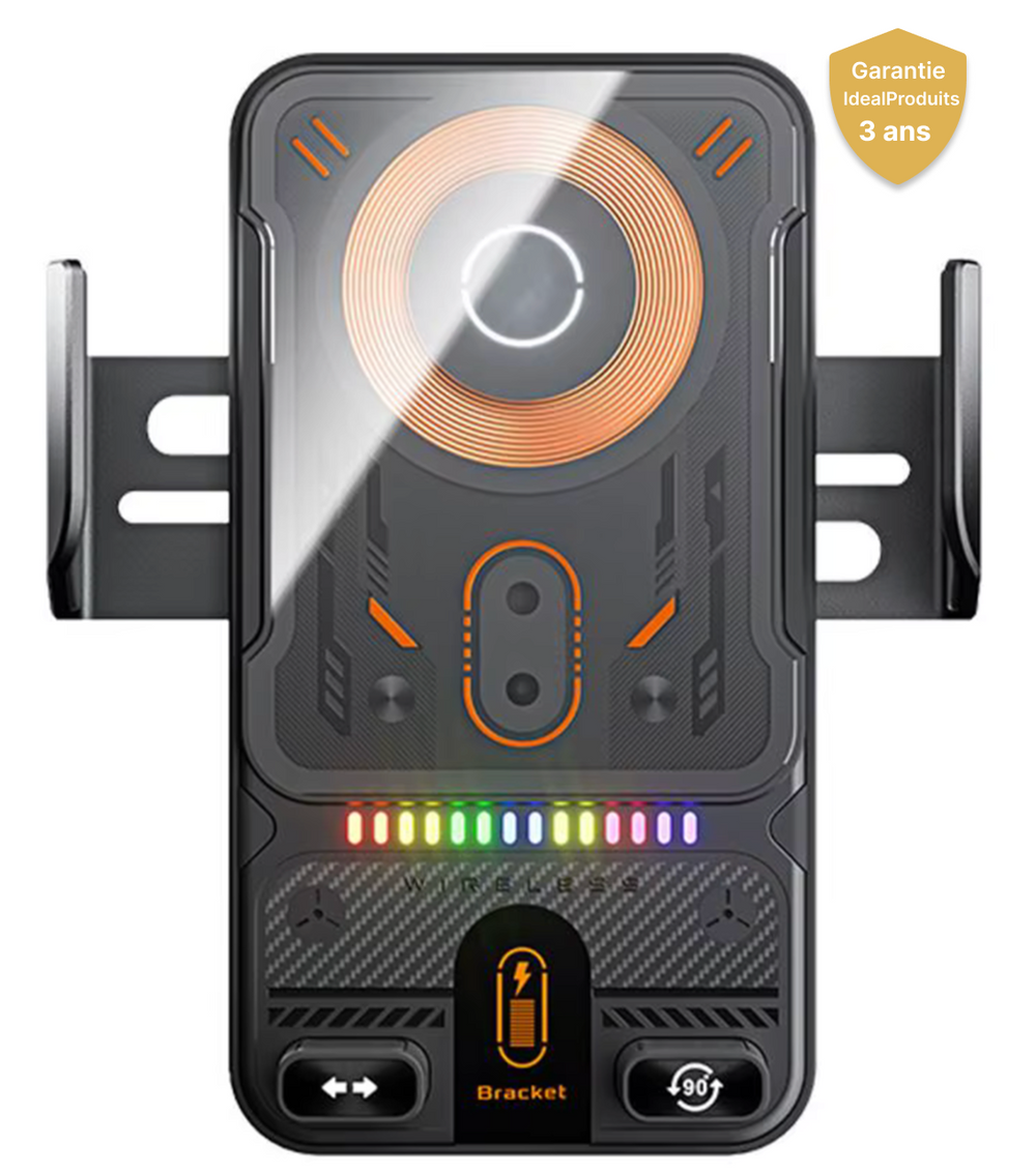 Support Chargeur sans Fil Rotation Automatique