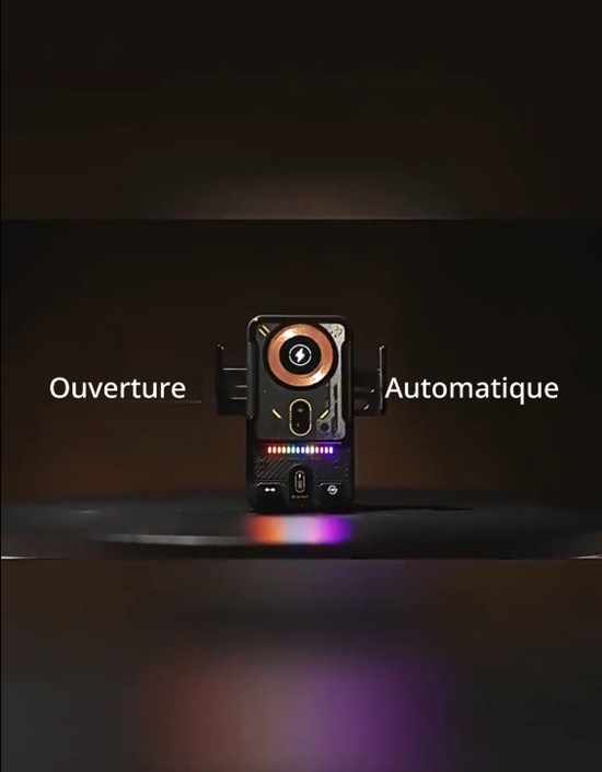 Support Chargeur sans Fil Rotation Automatique