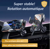 support chargeur sans fil rotation automatique